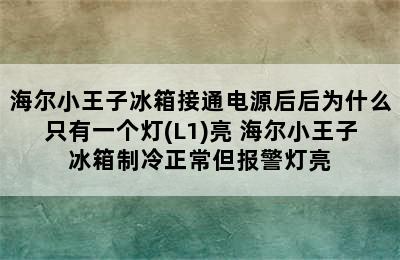 海尔小王子冰箱接通电源后后为什么只有一个灯(L1)亮 海尔小王子冰箱制冷正常但报警灯亮